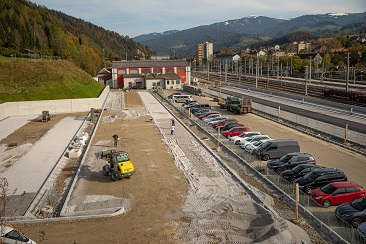 Ein neuer Vorplatz für das SÜDBAHN Museum